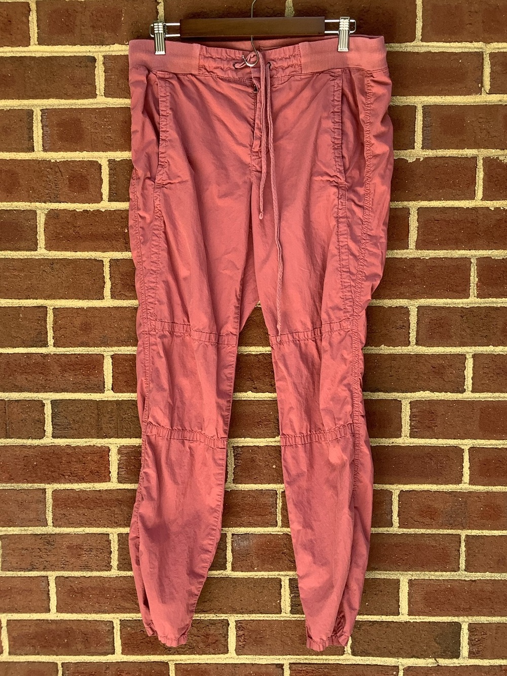 LOFT Lou & Grey Lightweight Cotton Pants Drawstring Clasp Closure M
